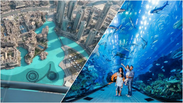 At the Top, Burj Khalifa and Dubai Aquarium